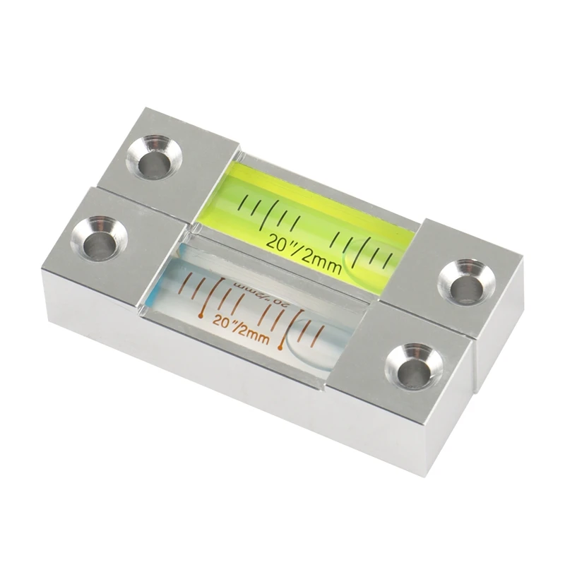 2 шт. полоса пузырьковый уровень Высокая точность алюминиевый квадратный |