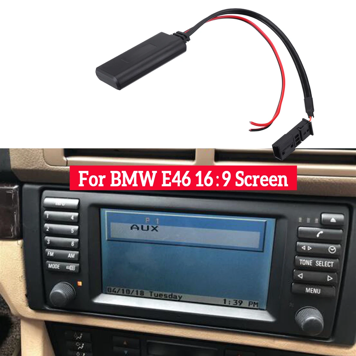 Автомобильный bluetooth модуль AUX IN Audio Радио адаптер 3-контактный для BMW BM54 E39 E46 E38 E53 X5