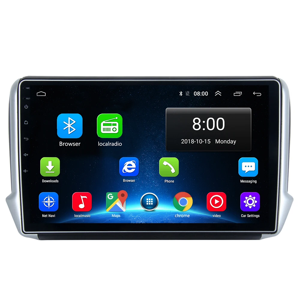 Android 9 1 автомобильное радио GPS навигация для Peugeot 2008 208 автомобильный стерео