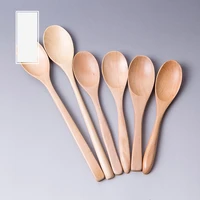 children tableware spoon wooden spoon customized logo japanese coffee spoon vintage kitchen gadgets 2020