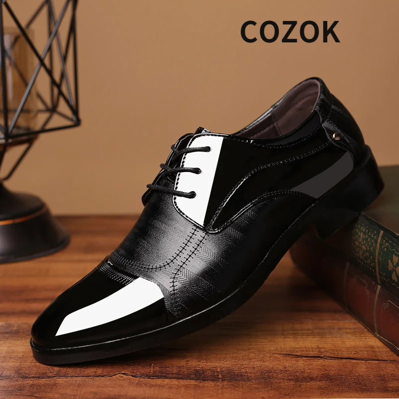 

2021 Spring New Leather Shoes Men 's Business Suits Zapatos De Hombre Men Dress Shoes Size Fashion Hundred Towers Wedding Adult
