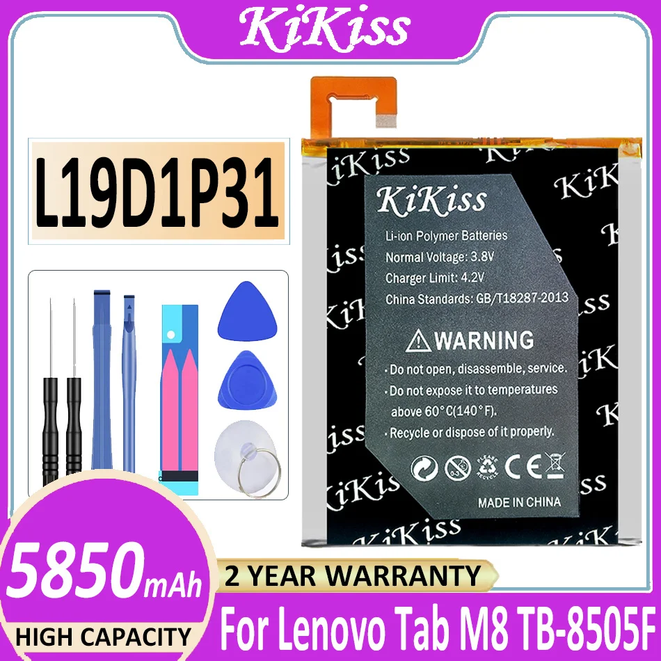 

5850 мАч, KiKiss L19D1P31, запасная батарея для планшета Lenovo Tab M8