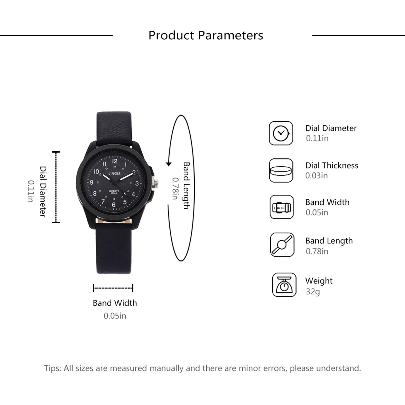 

Men's Quartz Watch Luminous Arabic Numerals Round Dial Watch for Men Leather Belt 2021 Luxury Wristwatch Relogio Masculino Reloj