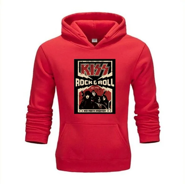Бесплатная доставка Повседневные Вечерние толстовки KISS Rock & Roll новинка