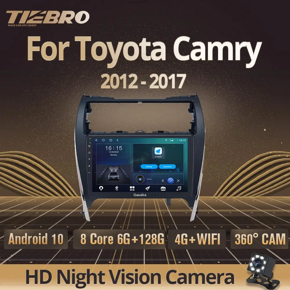 Автомагнитола TIEBRO 2 Din Android 10 0 для toyota Camry GPS автомобильное радио мультимедийный