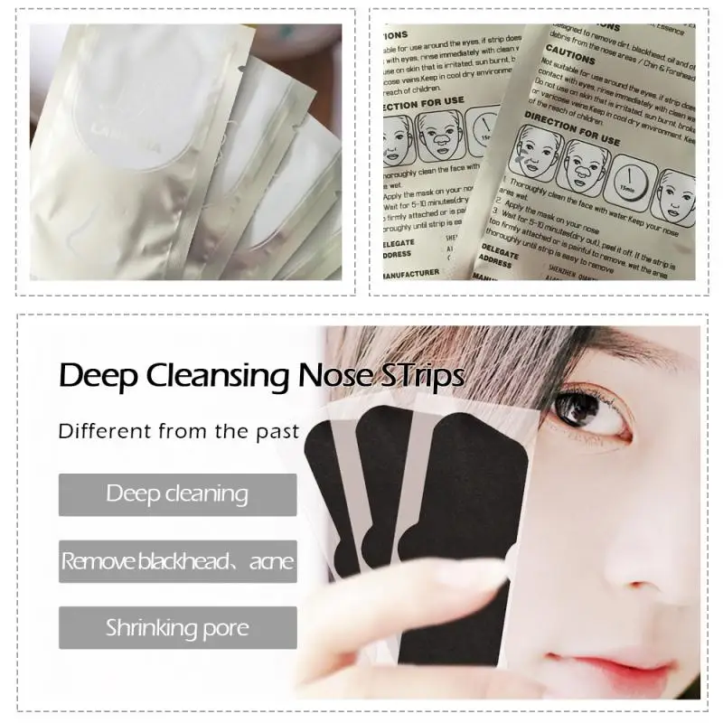 Маска для удаления угрей LANBENA Очищающие полоски носа очищения пор Очищающая