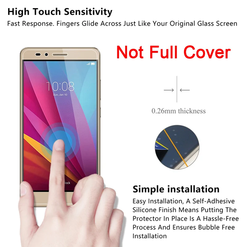 Защитное стекло HD для Huawei Honor 8A 8 Pro Жесткий протектор экрана 7A 6A 5A 5 дюйма пленка