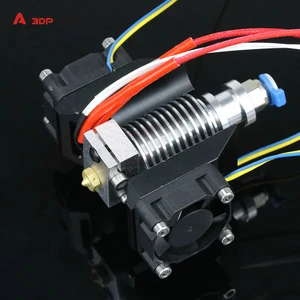 3d printer parts new e3d v6 metal hot end print head kit with 3pc 3010 cooling fan v6 round radiator and upper cooling fan duct free global shipping