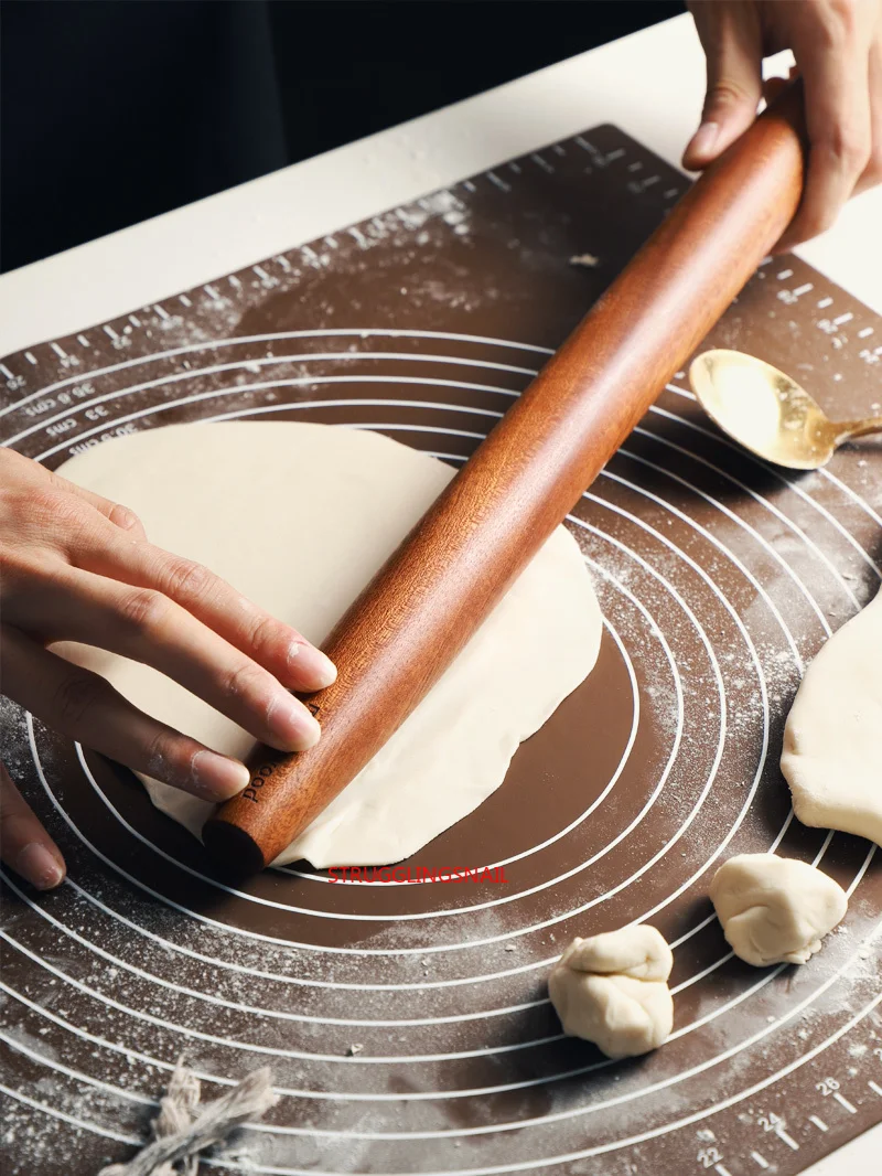 Эбеновая домашняя Скалка большой кухонный роликовый барабан антипригарная