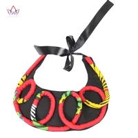 2022 african ankara necklace handmade tribal jewelry spiral ankara african print dashiki kente afrocentric bib necklace wyx16