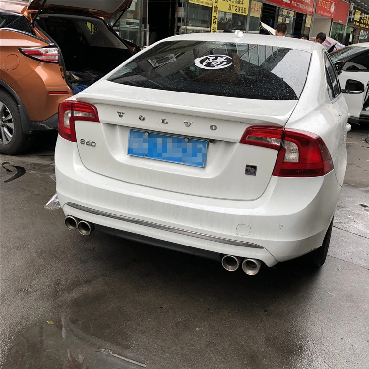 Спойлер для Volvo S60 2014 2015 2016 спортивный абс материал заднее крыло автомобиля