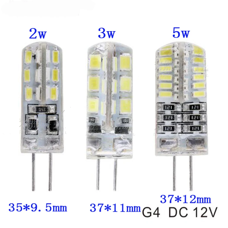 5 шт./лот 12 в пост. Тока светодиод g4 синий/зеленый/красный/розовый В 24SMD 3014