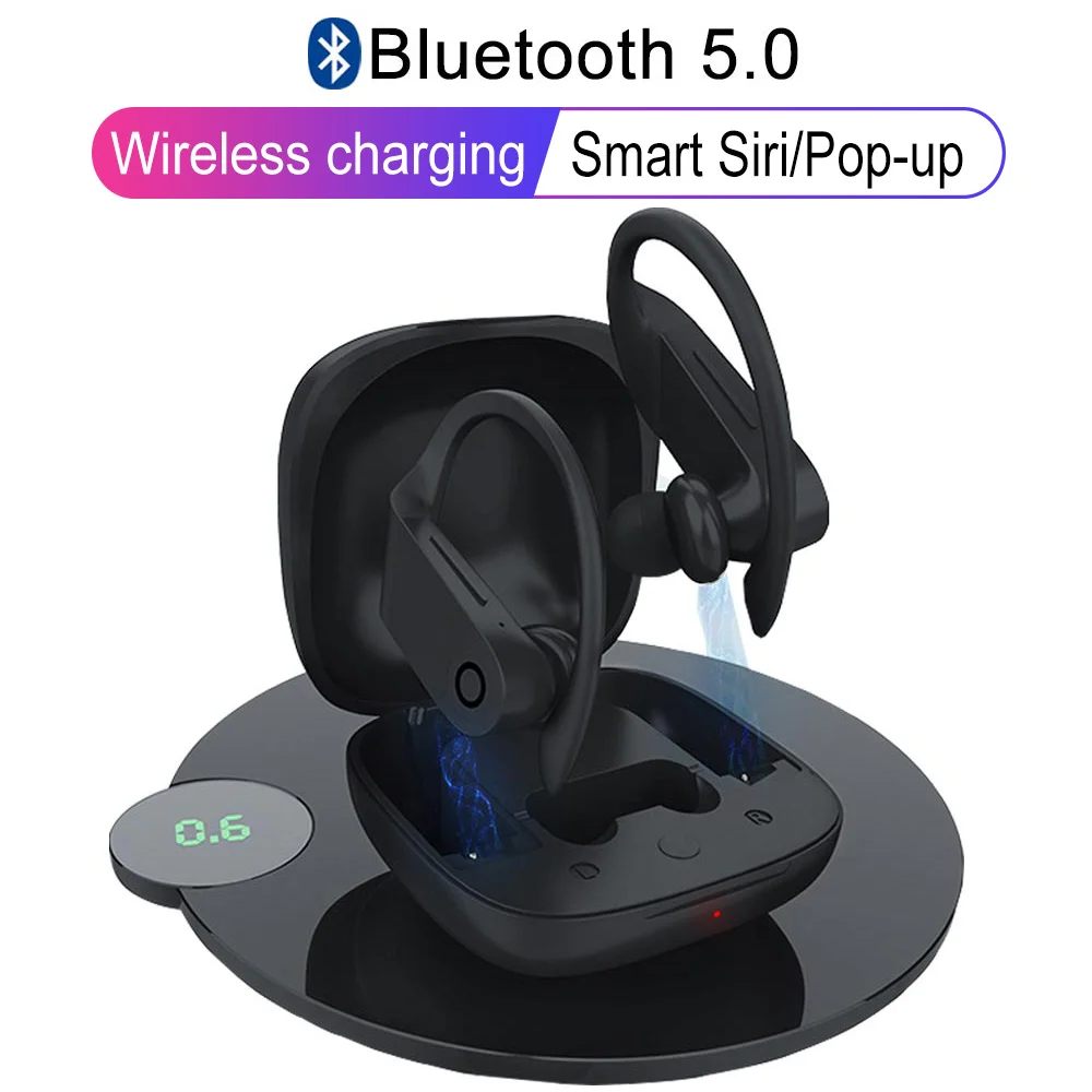 Беспроводные наушники B10 True TWS Bluetooth 5 0 спортивные вкладыши с заушным крючком Waterprof