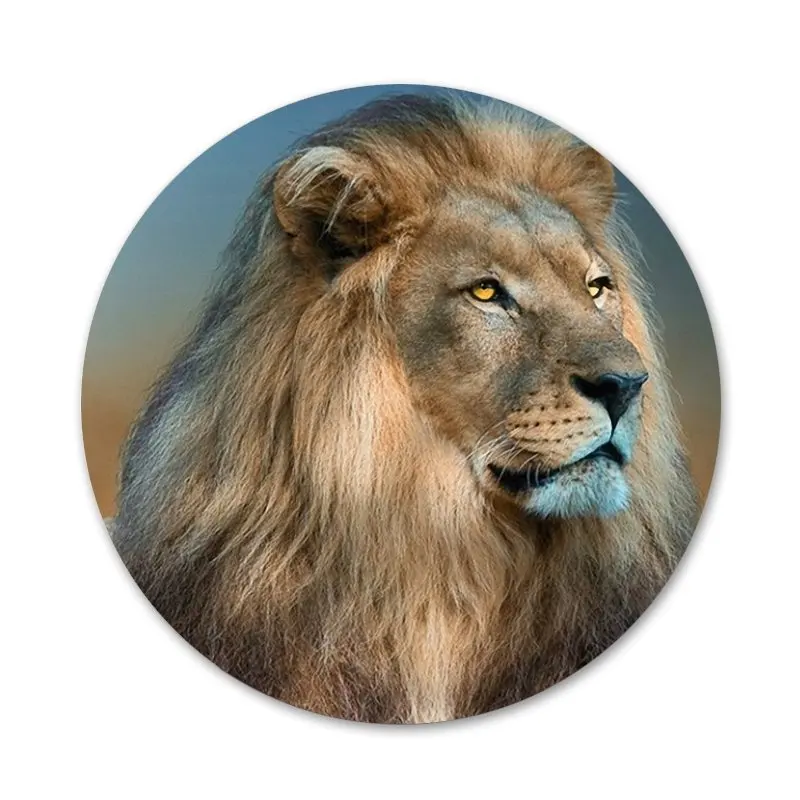 Льва на африканский степной значок брошь заколка аксессуары для одежды рюкзак