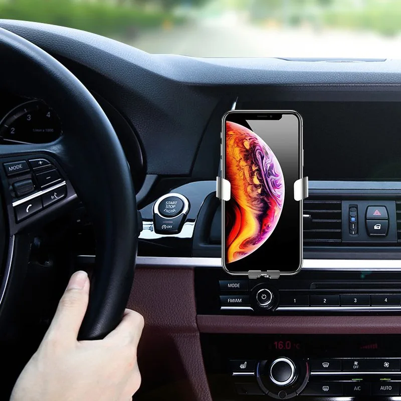 

Hot Mirror Car Gravity Phone Bracket Air Vent 180 Rotation Car Phone Holder Magnetic Navigation Mobile Phone Holder