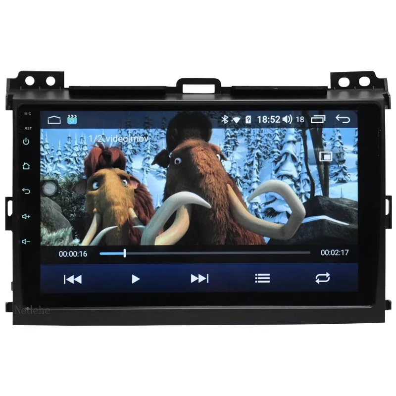 Nedehe 9 дюймов Octa Core 4G + 64G Android 10 0 автомобильный DVD плеер для Toyota Prado 120 Land Cruiser 2004 2009