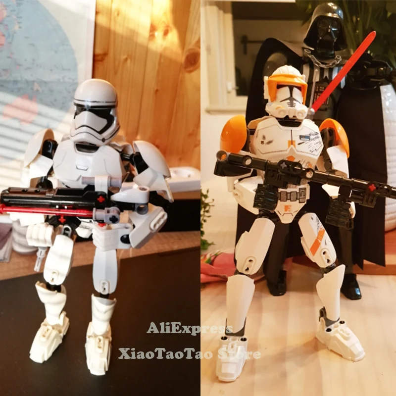 Звездные войны сборная фигура строительный блок игрушка Kylo Ren Чубакка Дарт Вейдер Boba Jango Фетт Штурмовик совместим с