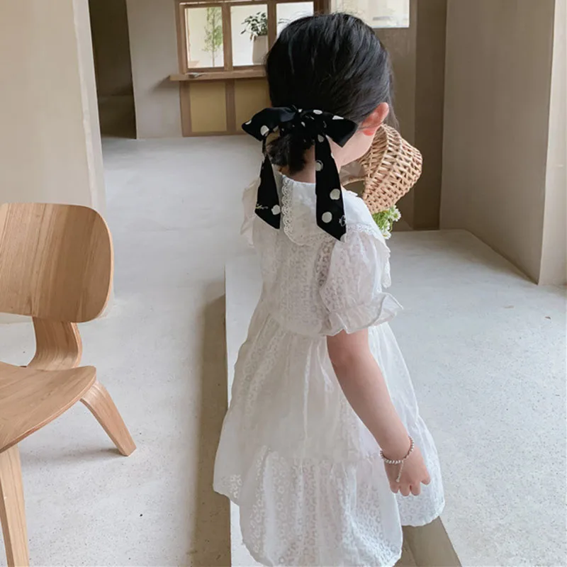 

Summer Baby Girls Short Sleeve Pure Color Dresses Sweet Kids Baby Girl Princess Dress Clothing Kids Fashion Girls Dress