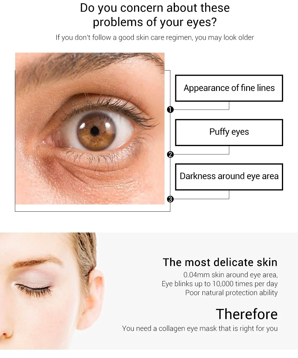 FTEENPLY 24K Золотая маска для глаз коллагеновые патчи для глаз темный круг Eyebag против старения морщин подтягивающий увлажняющий уход за кожей 5 пар