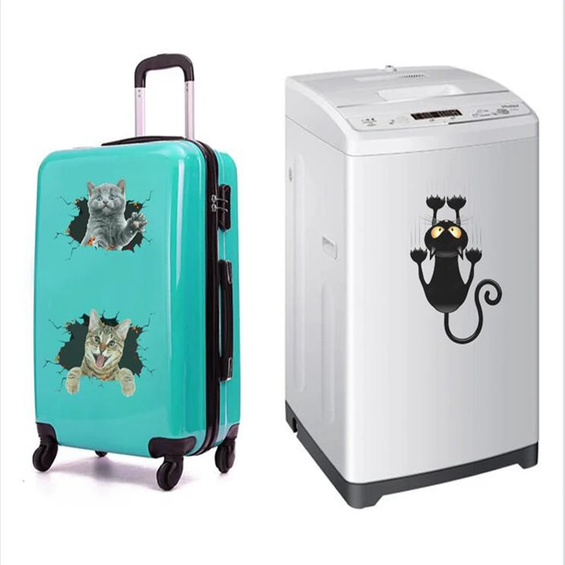 3D моделирование милый кот личность креативный автомобиль стикер собака стекло