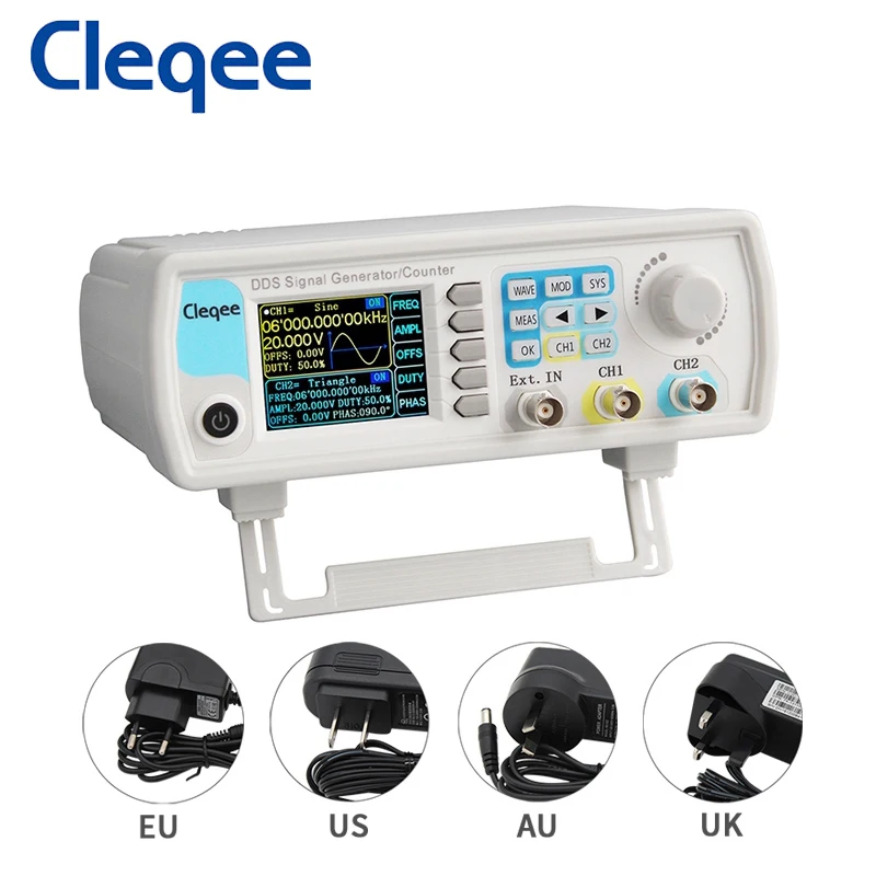 Cleqee JDS6600 60M 60 МГц двухканальный генератор сигналов произвольной формы DDS функция