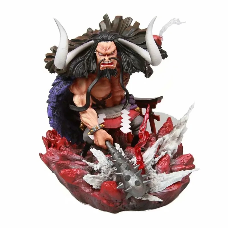 

Anime One Piece Four Emperors Pirates Kaido Battle Ver. GK PVC Action Figure Statue Collectible Model Kids Toys Doll Gifts