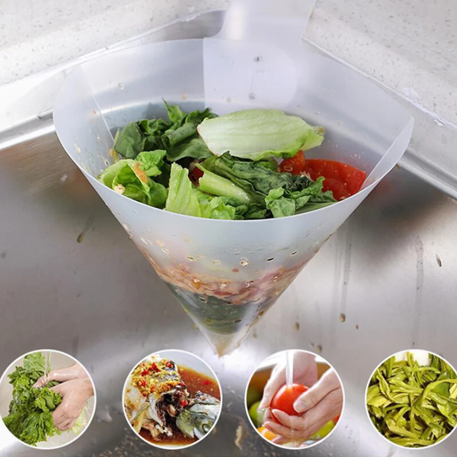 Складной фильтр KHGDNOR сток для хранения гибкая кухонная решетка еды