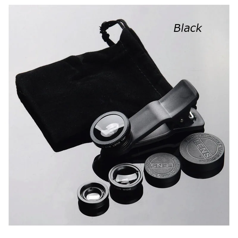 Набор 3 в 1 фотоаппарат широкоугольный зум-объектив макрообъектив селфи