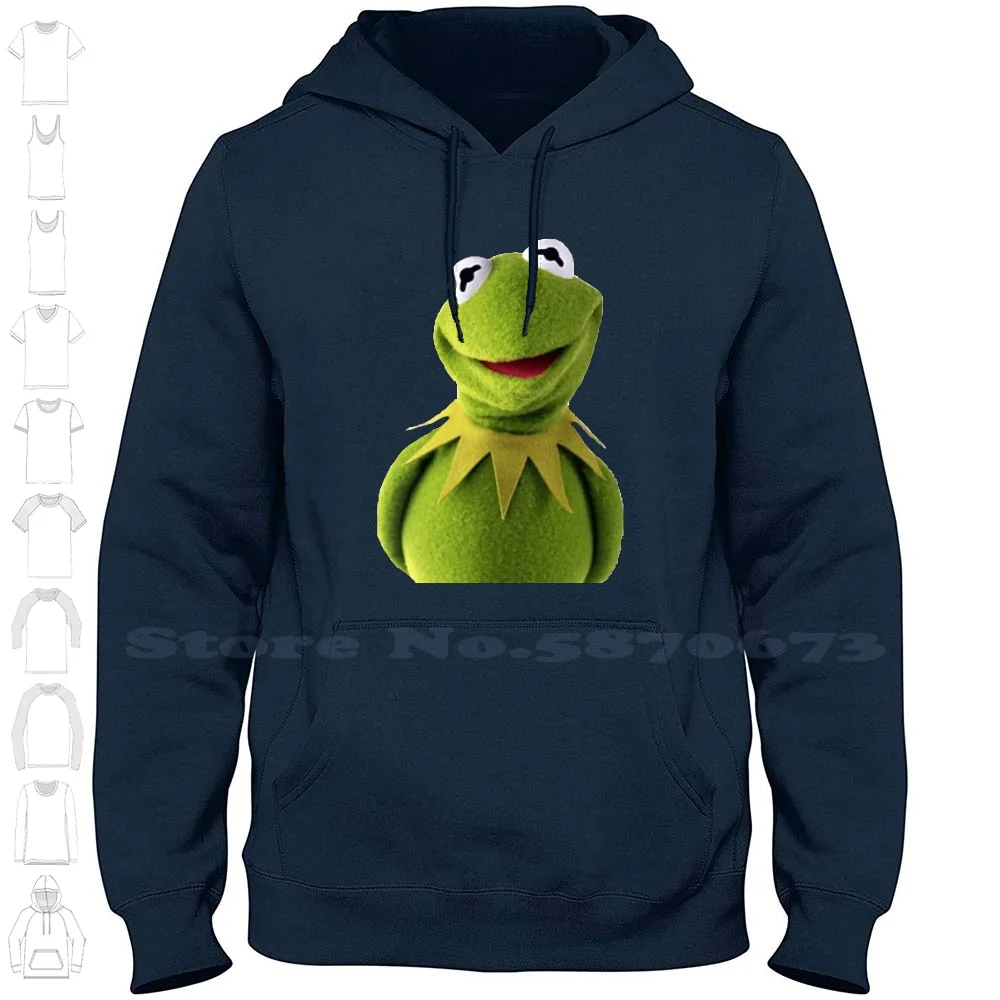 Уличная спортивная толстовка Happy Kermit свитшот с капюшоном зеленая лягушка Улица