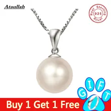 Fresh Water Pearl Necklace 925 Sterling Silver Chain Jewelry Shell Pearl WNW145 Fresh Water Pearl Necklace 925 Sterling Silver Chain Jewelry Shell Pearl WNW145