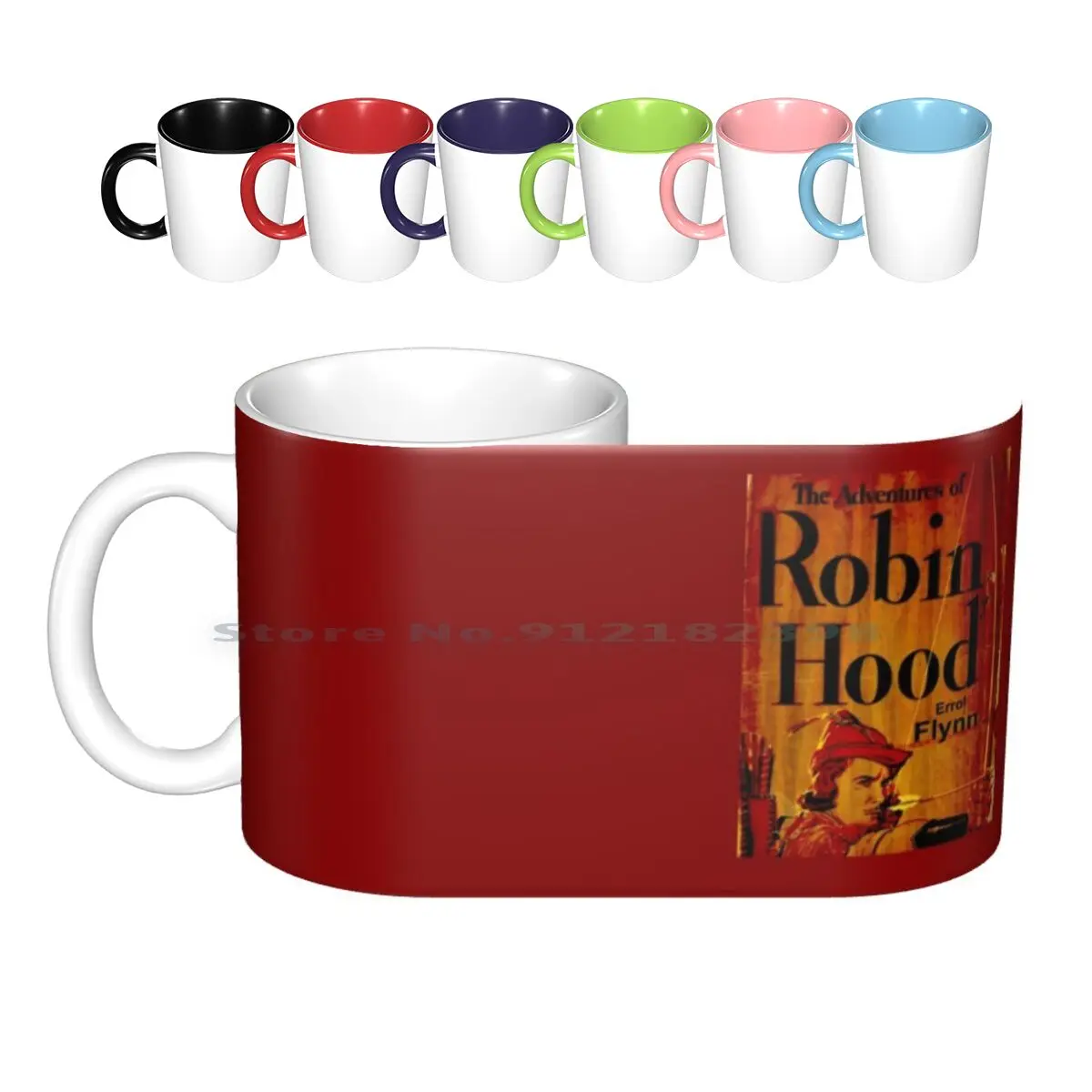 

Robin Hood ; Vintage Rare Movie Poster Print Ceramic Mugs Coffee Cups Milk Tea Mug Robin Hood Adventures Adventures Of Robin