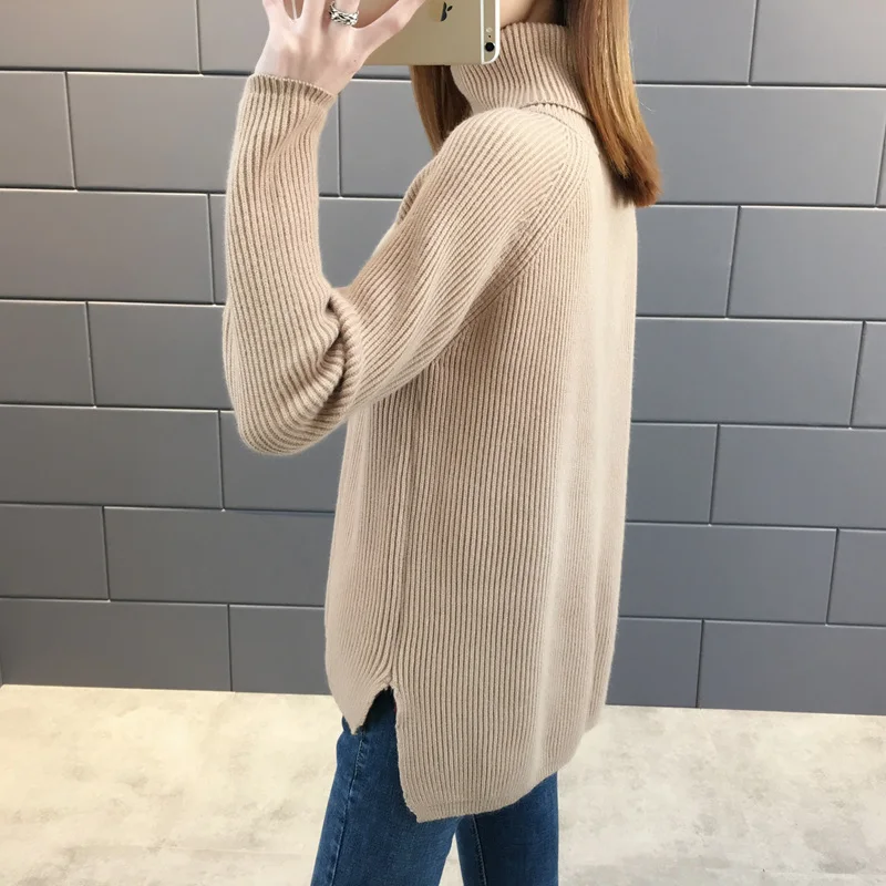 GRUIICEEN модный толстый свитер с высоким воротом для женщин 2019 зимний Корейский