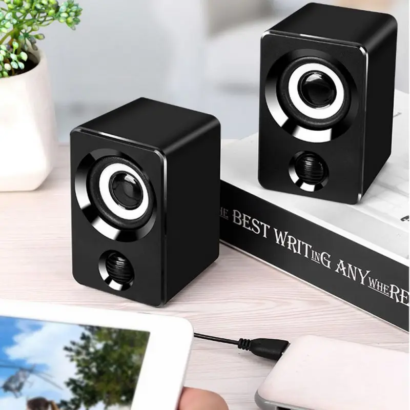 Портативный динамик аудио стол мини провод USB питание Aux In музыкальный плеер для