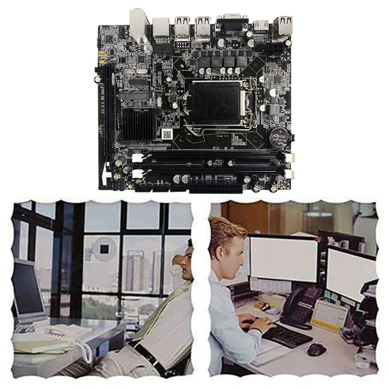 Материнская плата AU42 -H55 LGA 1156 поддерживает процессор I3 530 I5 760 память Ddr3 ОЗУ