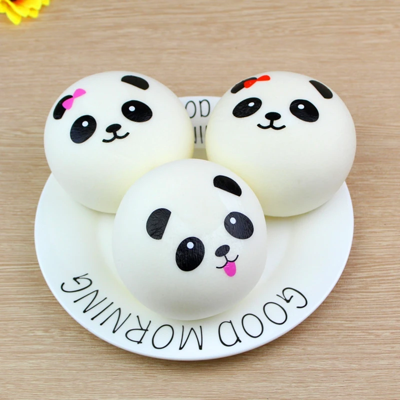 Сжимаемые игрушки Мягкая Паровая набитая булочка панда декомпрессия мячик