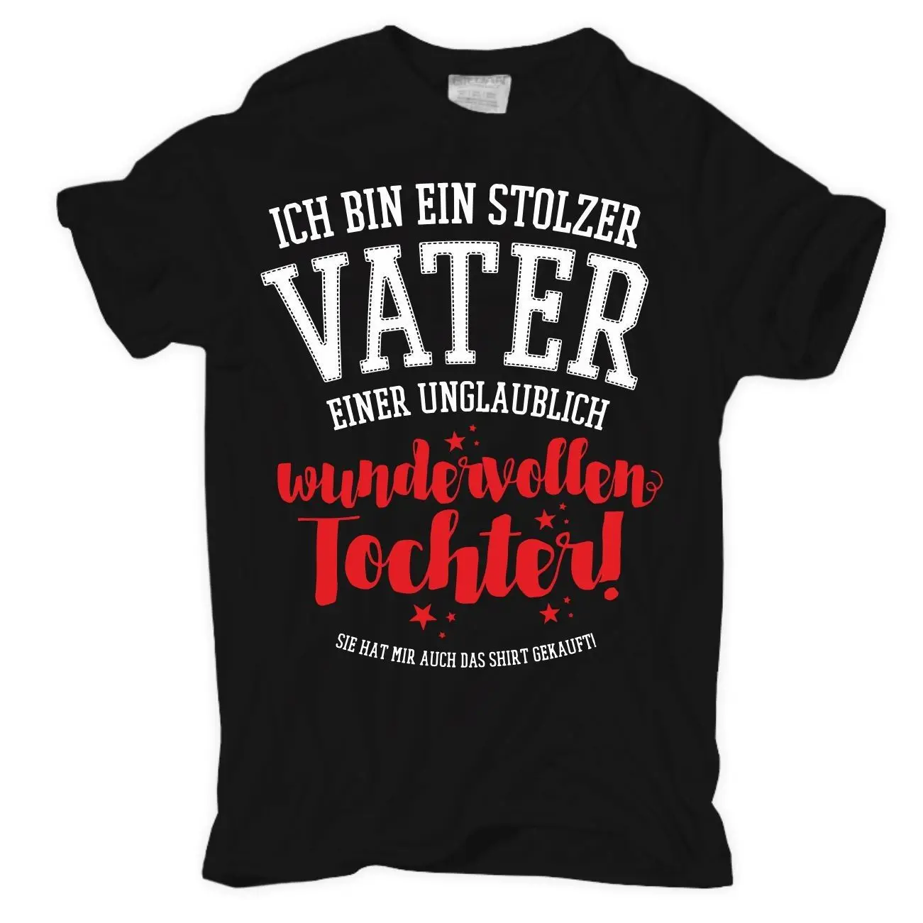 Футболка ватертаг ватер эйнер Wundervollen Tochter Papa Vati Geschenk летняя повседневная мужская