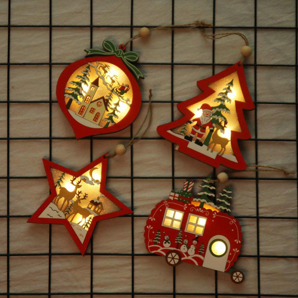 Креативный светодиодный светильник подвесная подвеска на рождественскую елку