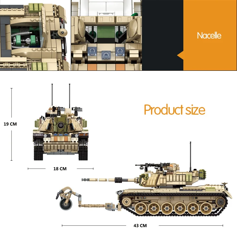 1753 шт военные армейские тематические Танк строительные блоки Совместимые legoing WW2