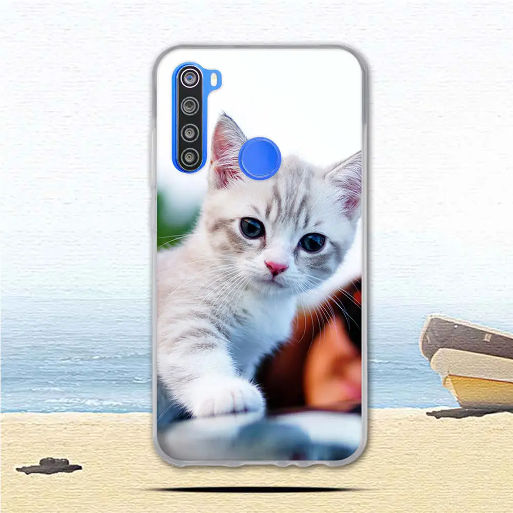 Чехол для Xiaomi Redmi Note 8 T задняя крышка с кошкой бамперы Xiomi Note8t чехлы телефонов из