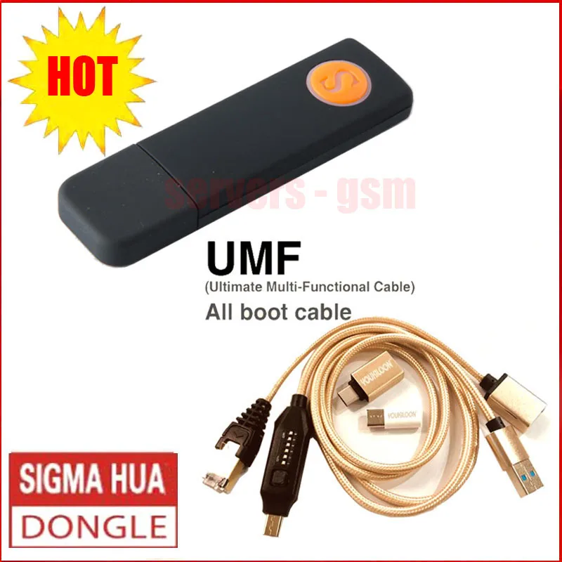 Новый 100% Оригинальный Sigma key ключ sigmakey и UMF all boot cable