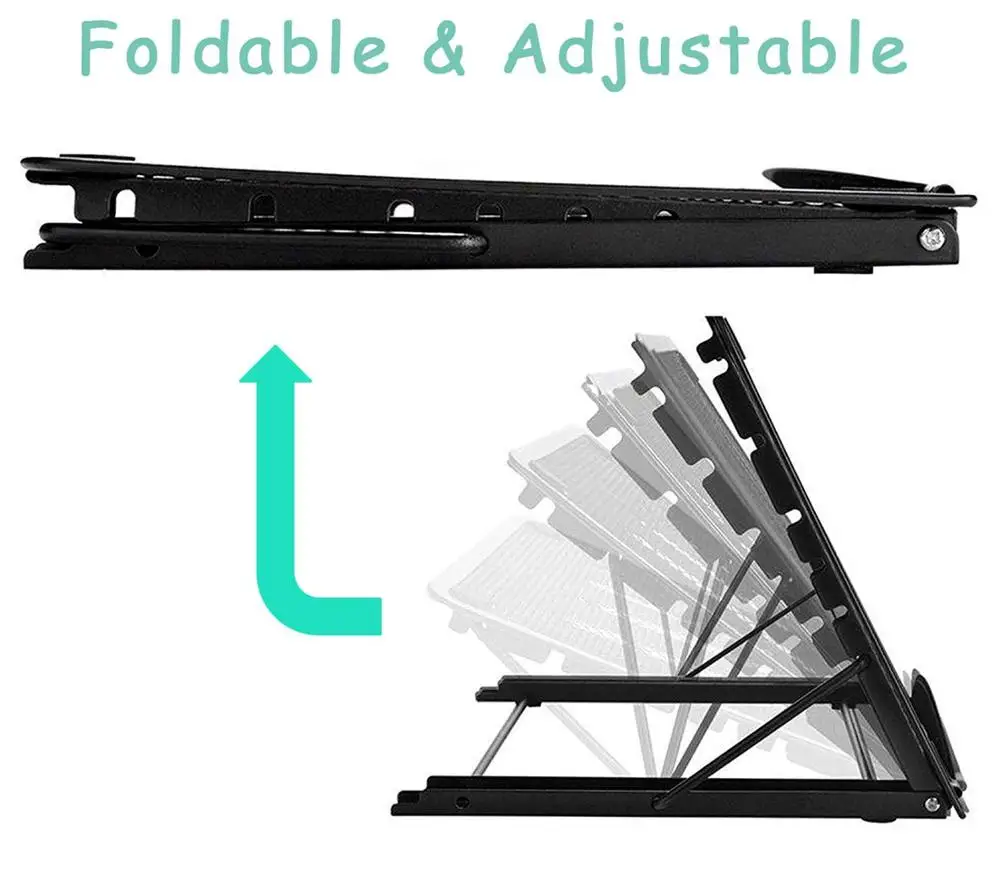 Сетчатая вентилируемая Регулируемая подставка для ноутбука складной