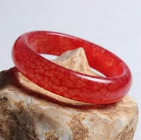 fashion fine china red jade gems bangle bracelet chinese lucky cuff bracelet femme hand carved emerald bangles lady party gift