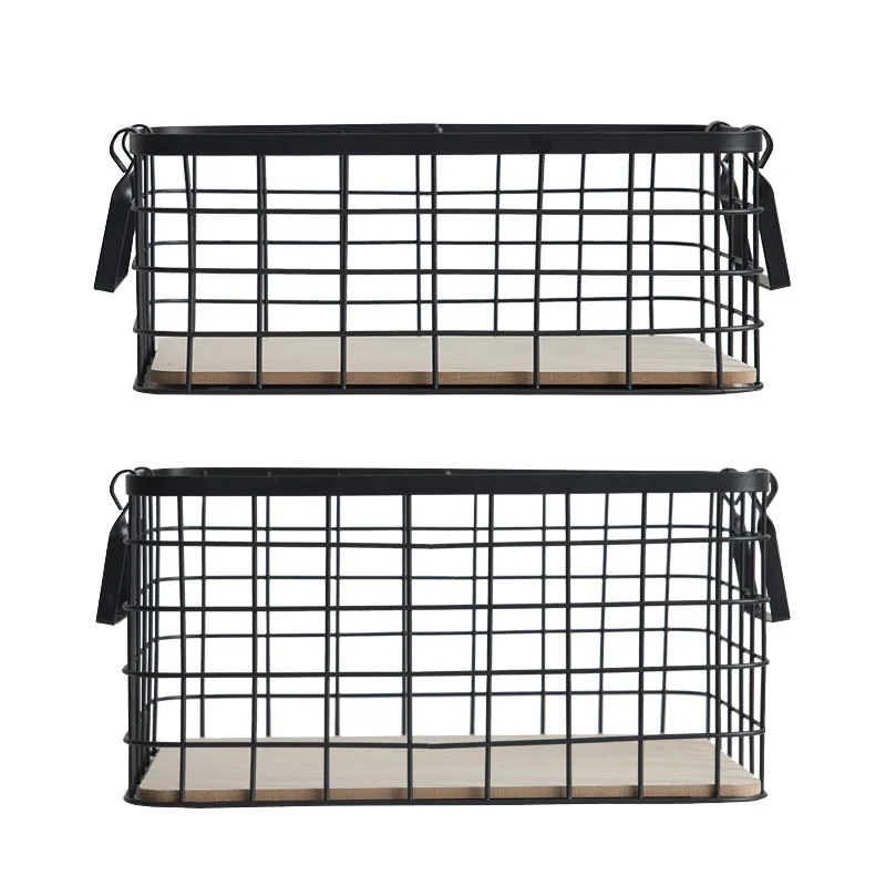 

Wrought Iron Cosmetic Fruit Snack Household Storage Basket Sorting
