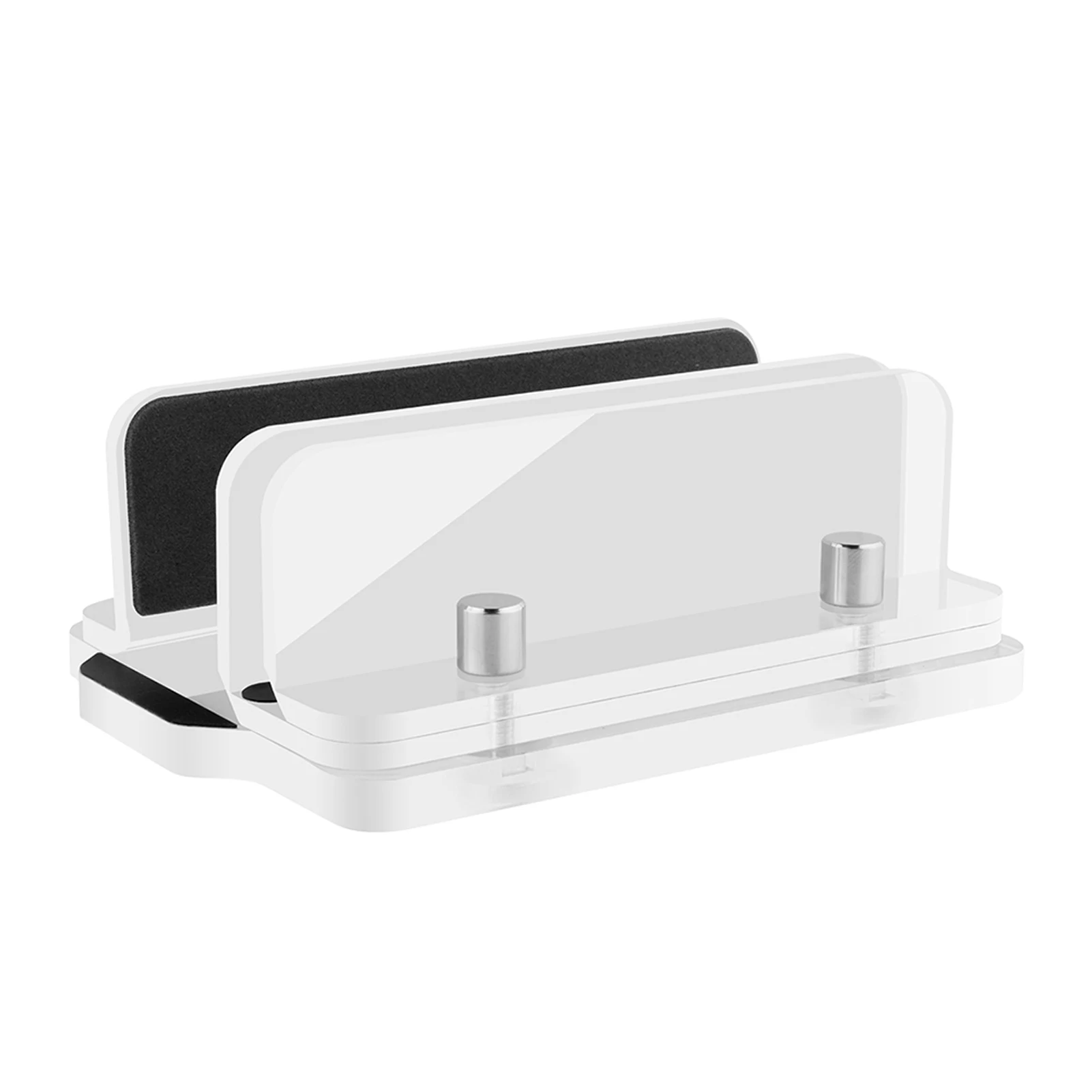 

Space Saving Adjustable Width Anti Scratch Universal Non Slip Storage Holder Dual Slots Stable Desktop Home Office Laptop Stand