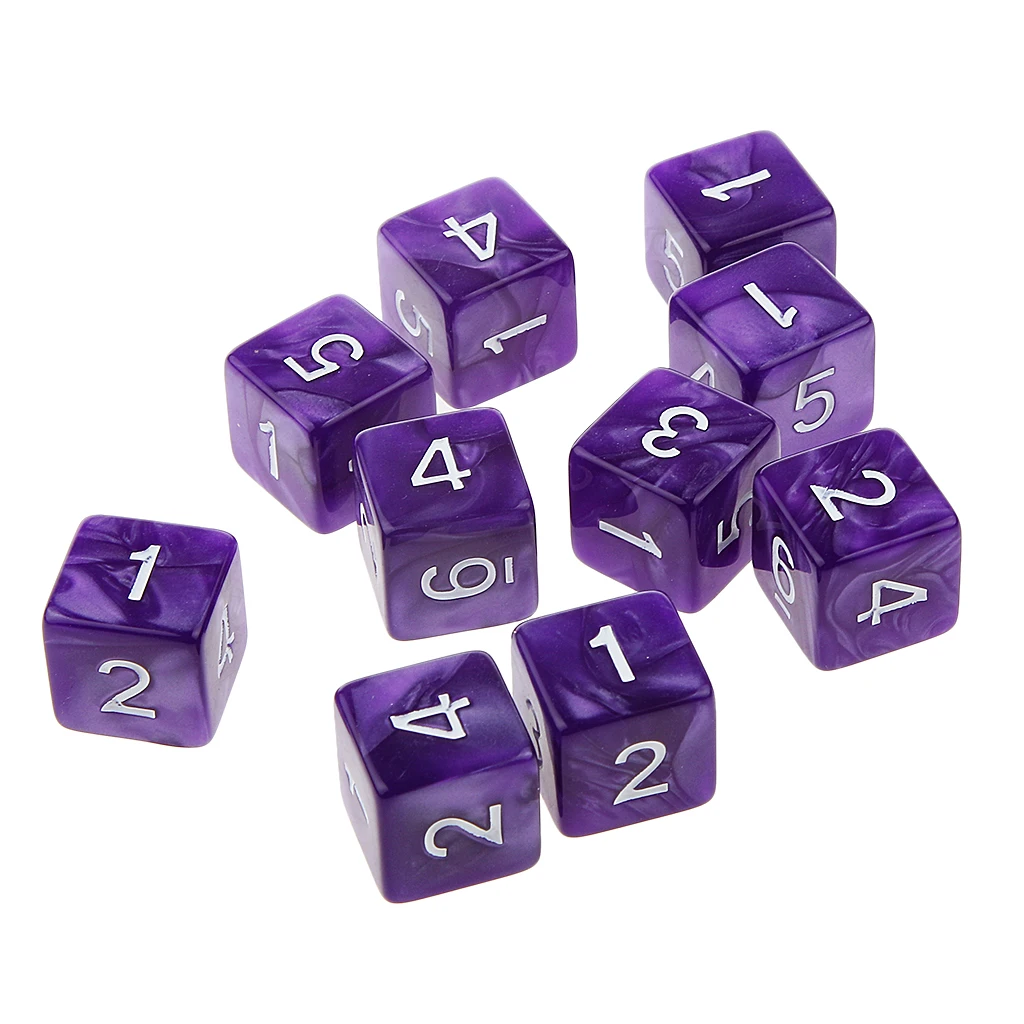 10 шт./компл. подземелья D & ролевые игры многогранные D6 D10 D12 D20 в кости игра кубик