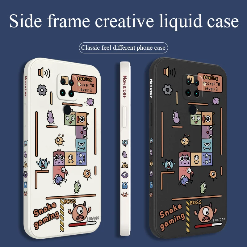 

Sleepy Monster Phone Case For Xiaomi Redmi Note 10 10S 9T 9 8 7 Pro MAX Redmi 9 9A K40 K40pro K30 K20 Liquid Silicone Cover
