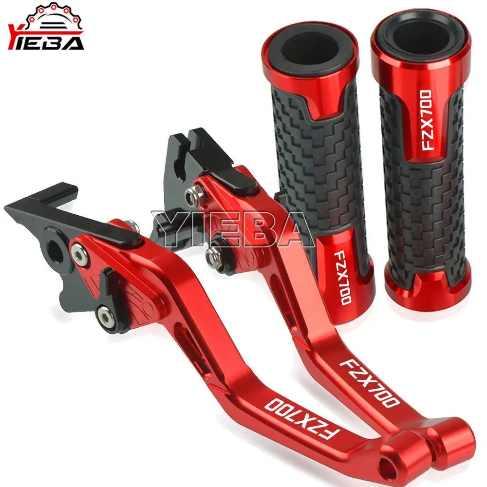 

Motorcycle Accessorie Aluminum Adjustable Brake Clutch Levers Handlebar Handle Grips For Yamaha FZX700 FZX 700 FAZER 1986-1987