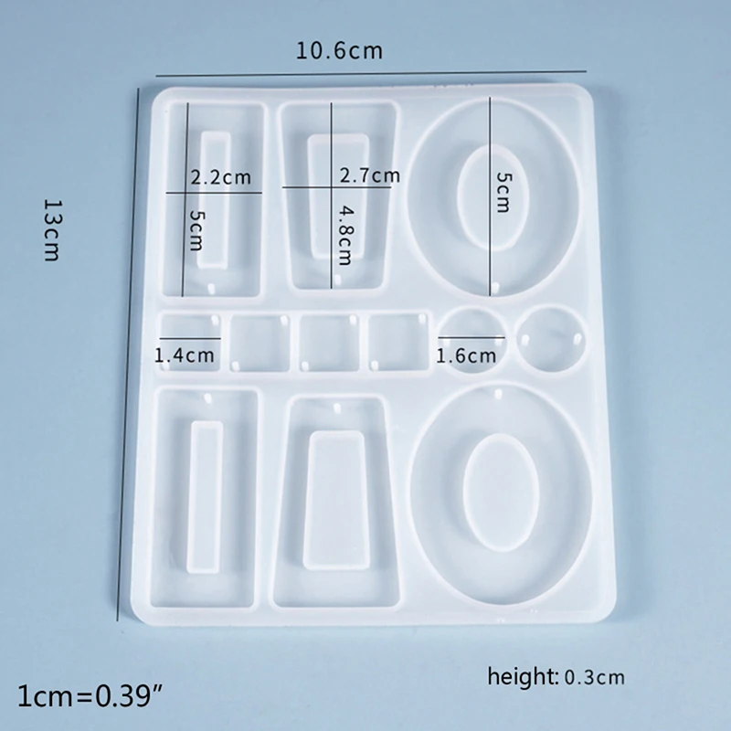 

Silicone Earring Pendant Jewelry Resin Mold Casting Mould Tool DIY Epoxy Making