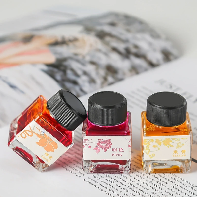 

25ml Bottled Glass Smooth Writing Fountain Pen Ink Refill School Student Stationery Office Supplies