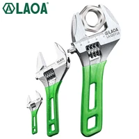 monkey wrench short handle adjustable spanner laoa hcs material laser scale monkey wrench set